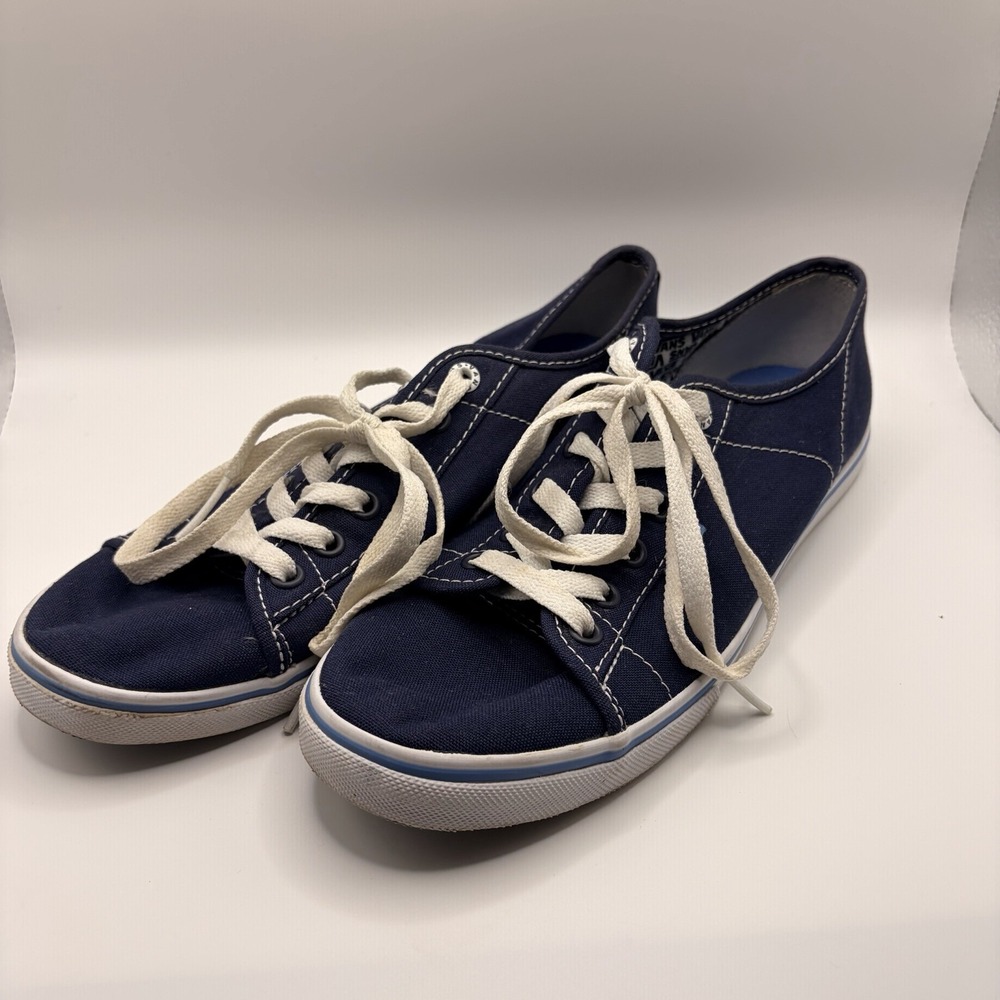 VANS Authentic Lo Pro Navy Blue Canvas Sneakers Womens 8.5 VN-0JW0NAV